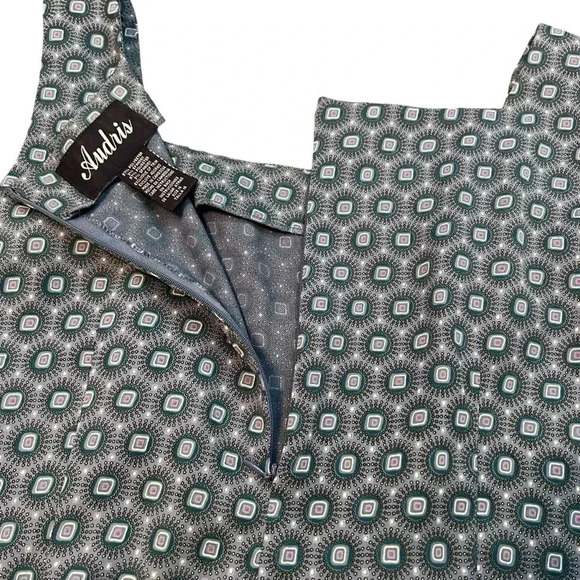 Vintage Audris 2-Piece Set | Retro Jewel Print Tank Top & Skirt | Size 16 - Picture 8 of 9